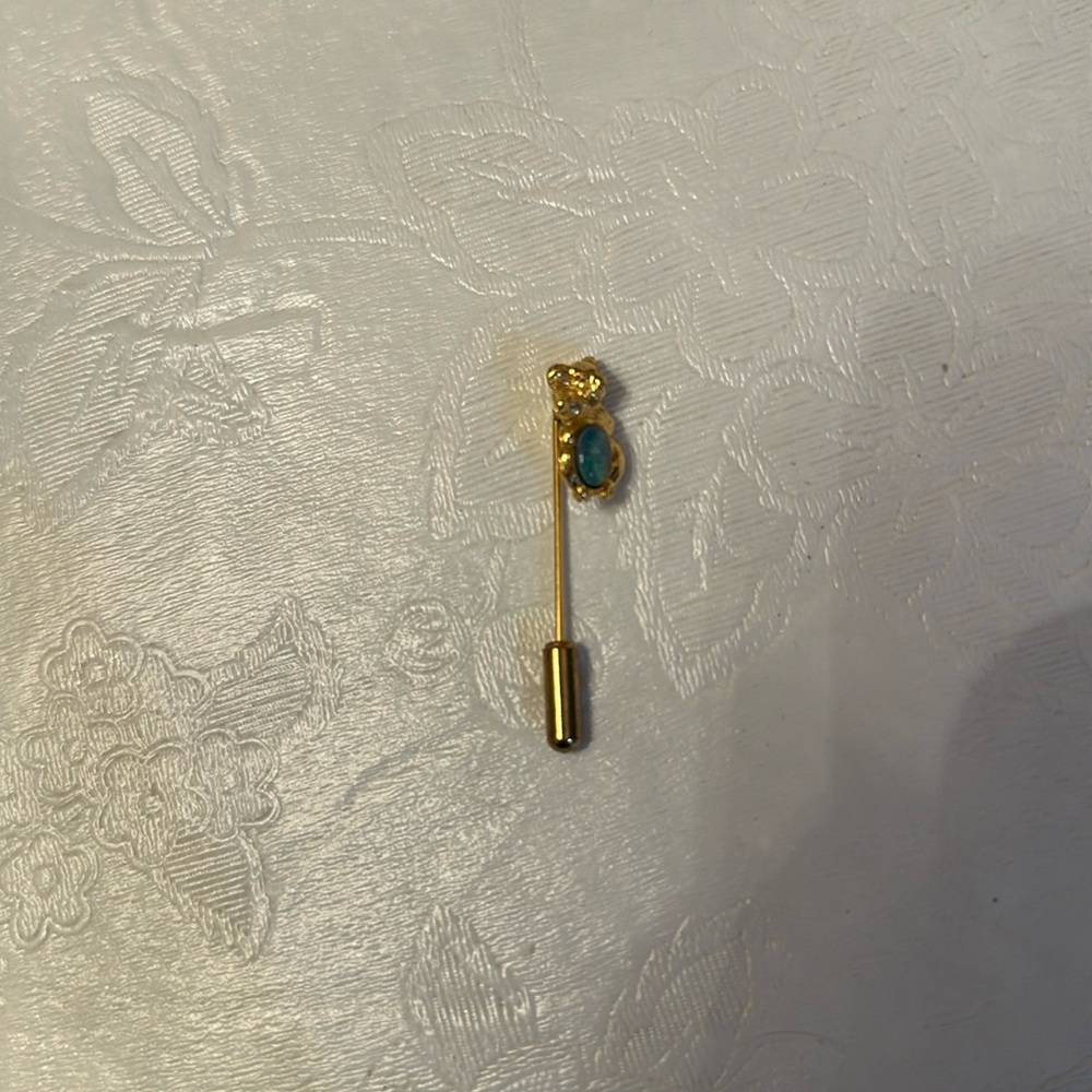 Vintage Gold & Green Koala Bear Brooch Pin